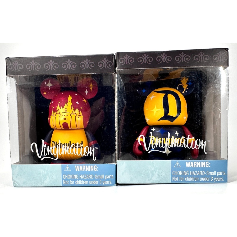 Disney Parks Vinylmation Mickey Mouse Disneyland and Disneyland Resorts Lot of 2